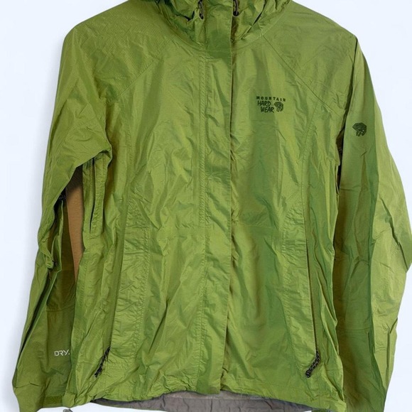 Mountain Hardwear Jackets & Blazers - Mountain Hardwear Dry.Q Women's Size S Green Rain Jacket Zipup Ski Hiking